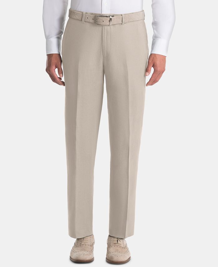 Lauren Ralph Lauren Men's UltraFlex Classic-Fit Tan Linen Pants & Reviews -  Pants - Men - Macy's