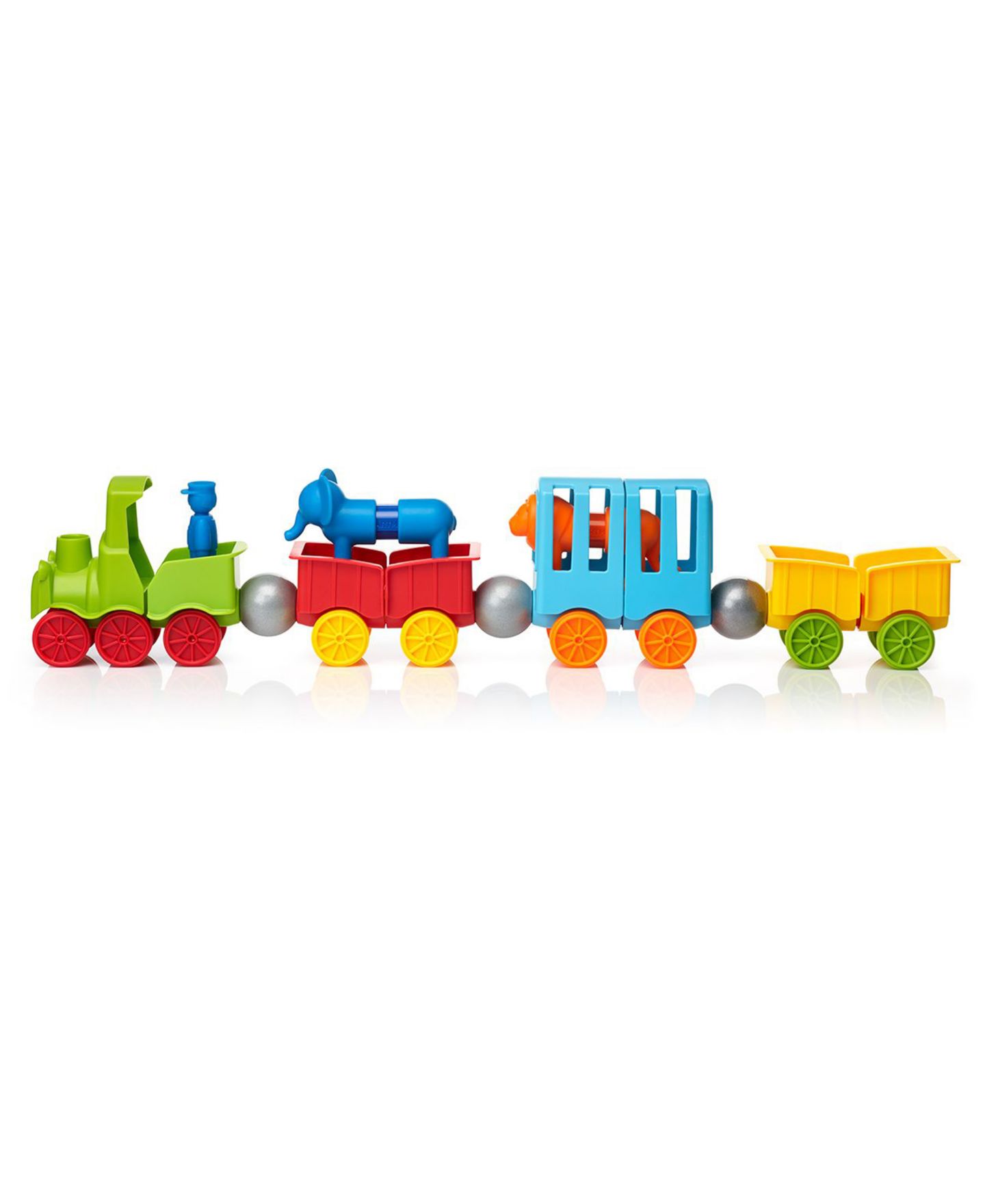 Детский конструктор Smart Toys & Games Animal My First Magnetic 22-Piece Building Set, Ages 1-1/2+, цвет: Разноцветный — фото 7