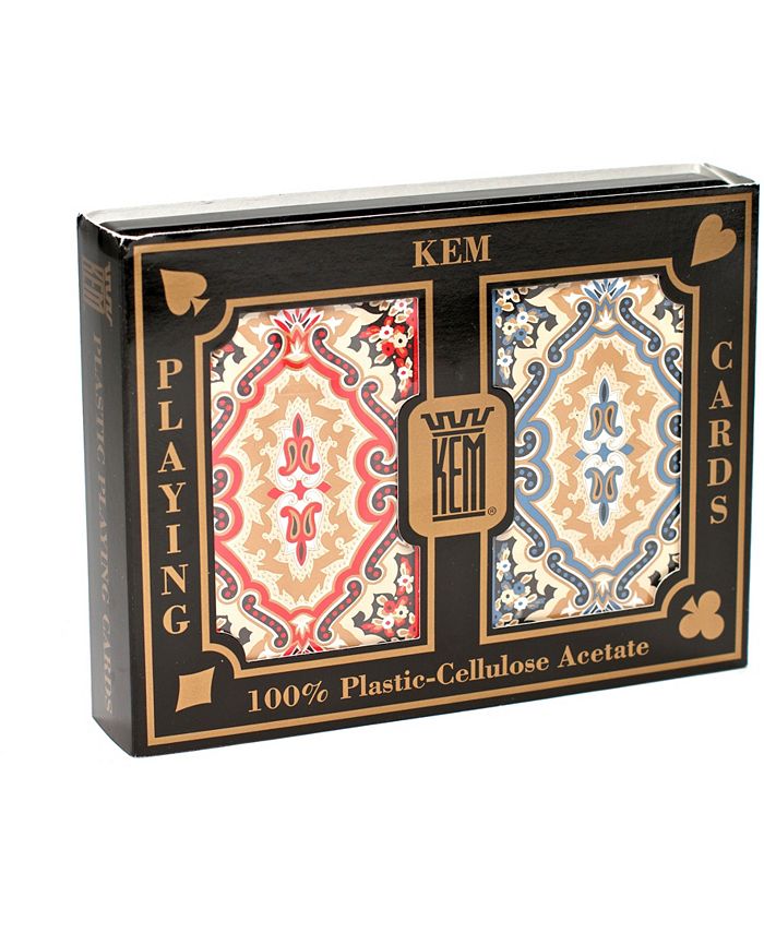 US Playing Card Company KEM Playing Cards Paisley Red and Blue