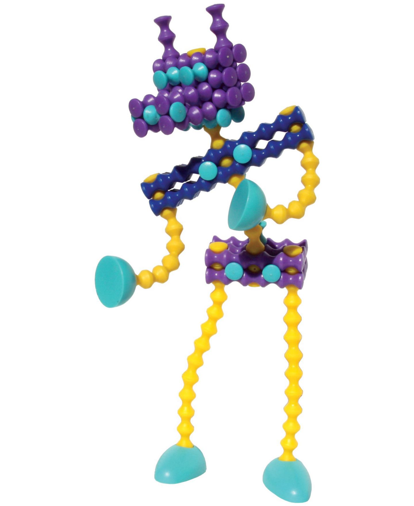Детский конструктор Popular Playthings Flexible Playstix 68-Piece Building Set, Ages 4+ — фото 5