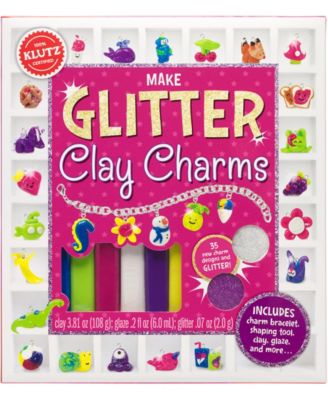 Make Glitter Clay Charms