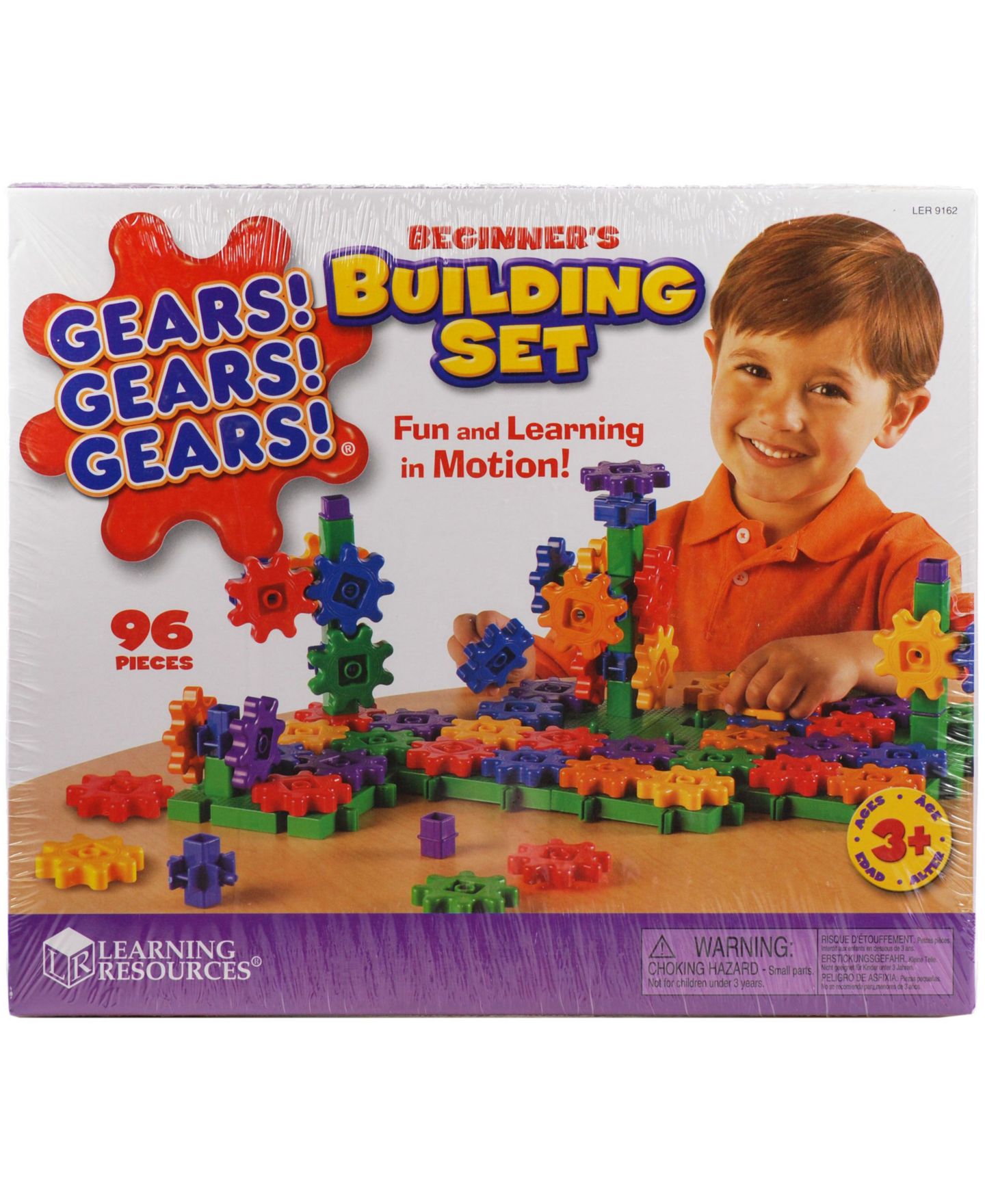 Детский конструктор Learning Resources Gears! Gears! Gears! 96-Piece Building Set, Ages 3+ — фото 1