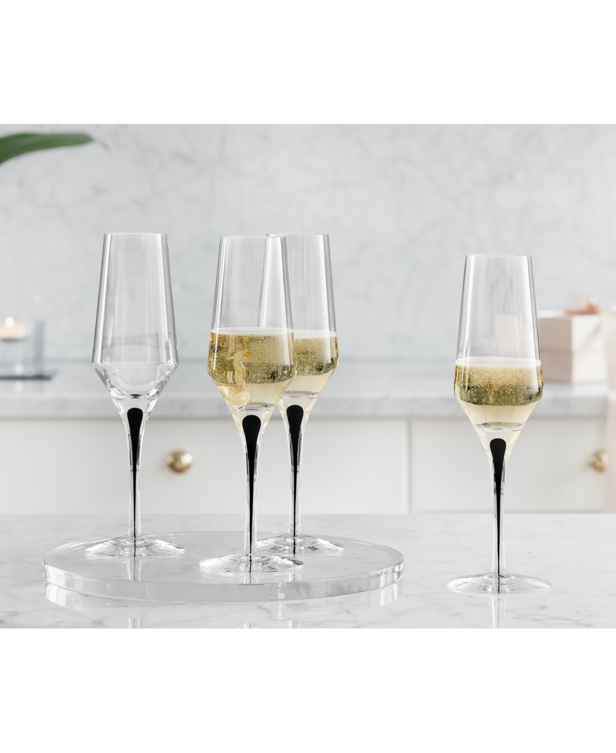 ORREFORS METROPOL CHAMPAGNE PAIR