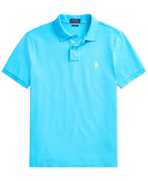 Polo Ralph Lauren Men's Custom Slim Fit Mesh Polo & Reviews - Polos ...