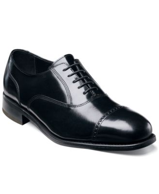 Florsheim Men's Lake leather moc toe Black Shoes 17044-01 
