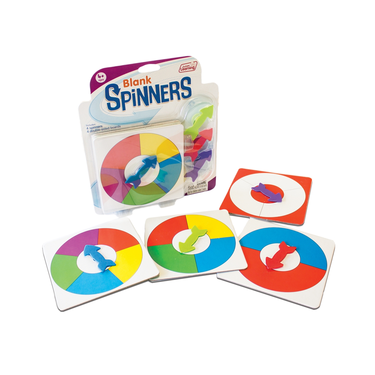 Junior Learning Blank Spinners Educational Learning Game In Multi