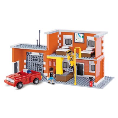 COBI Action Town Engine 13 Fire Station 330 Piece Construction Blocks Building Kit