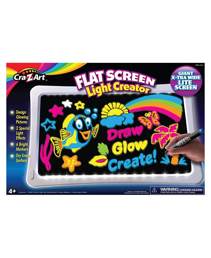 CraZArt Cra Z Art Flat Screen Lite Up Light Creator Dry Erase Large