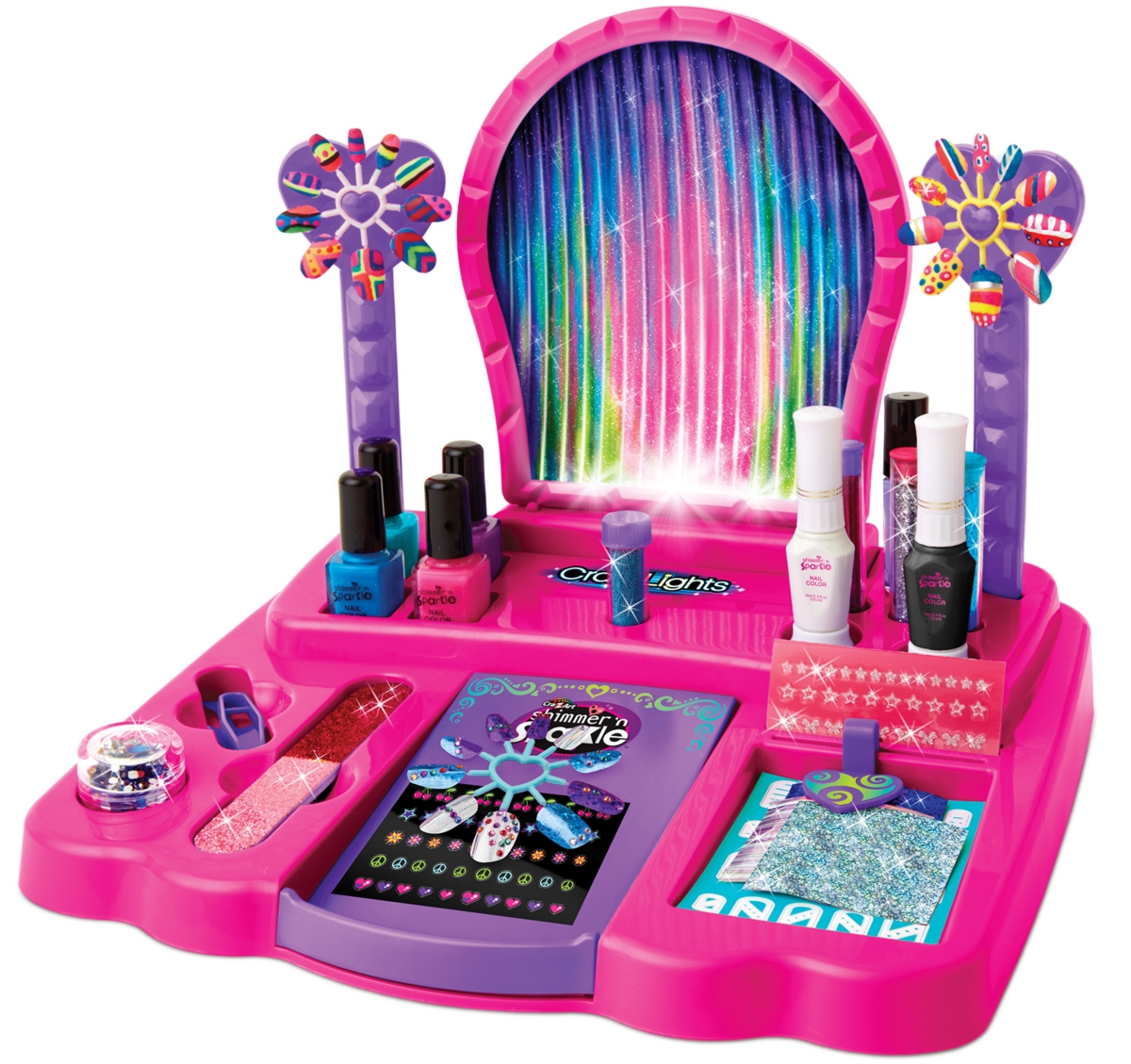 Cra-z-art Cra Z Art Shimmer N Sparkle Crazy Lights The Real 8 In 1 Nail Design Studio In Multi