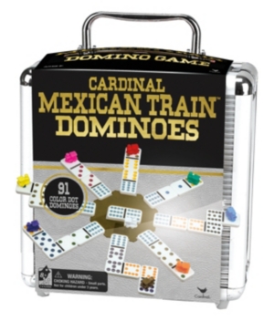 Set Dominoes Mexican Train Spin Master – Valigetta In Alluminio, 18+ Anni