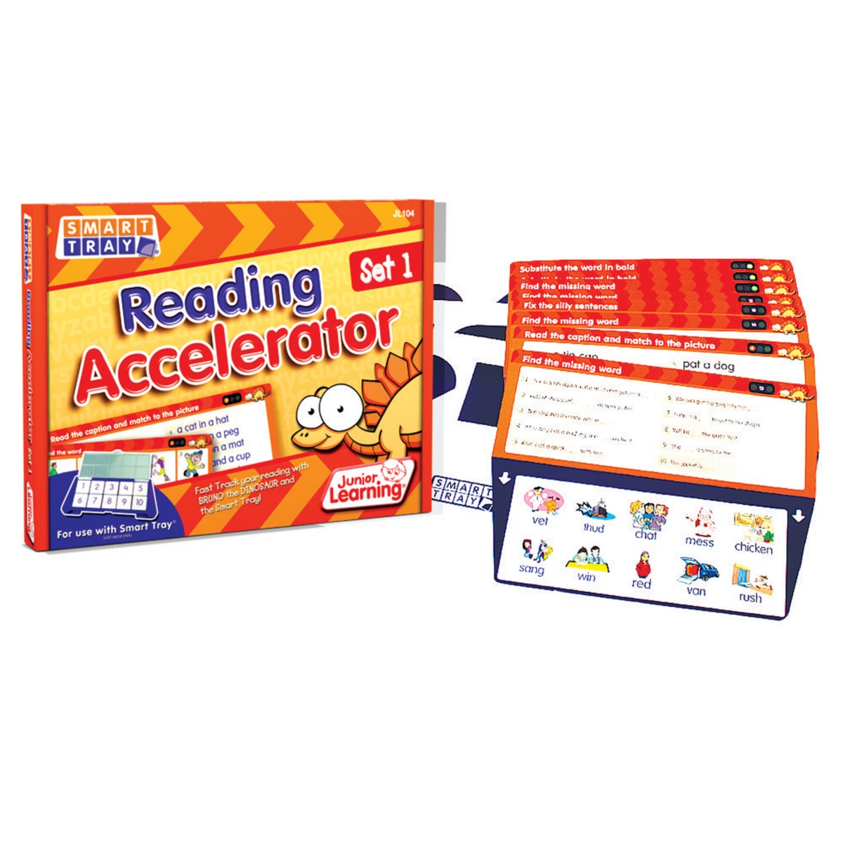 Junior Learning Kids' Smart Tray Reading Accelerator Set 1 In Multi