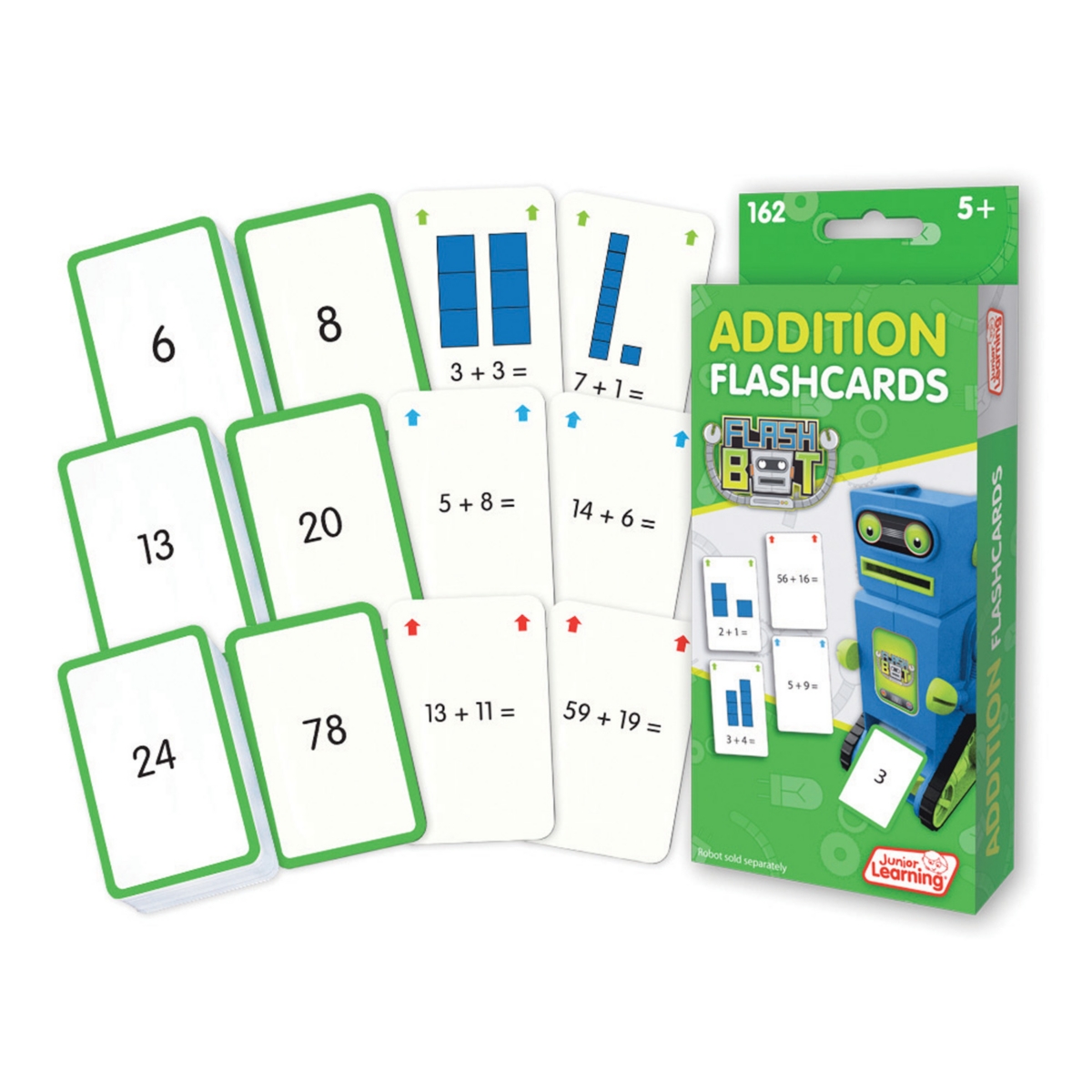 Junior Learning Kids' Addition Flashcards In Multi