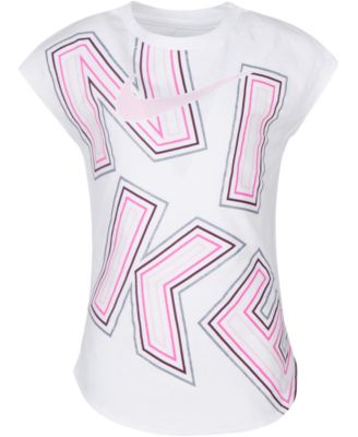 Nike - Toddler Girls Logo-Print Cotton T-Shirt