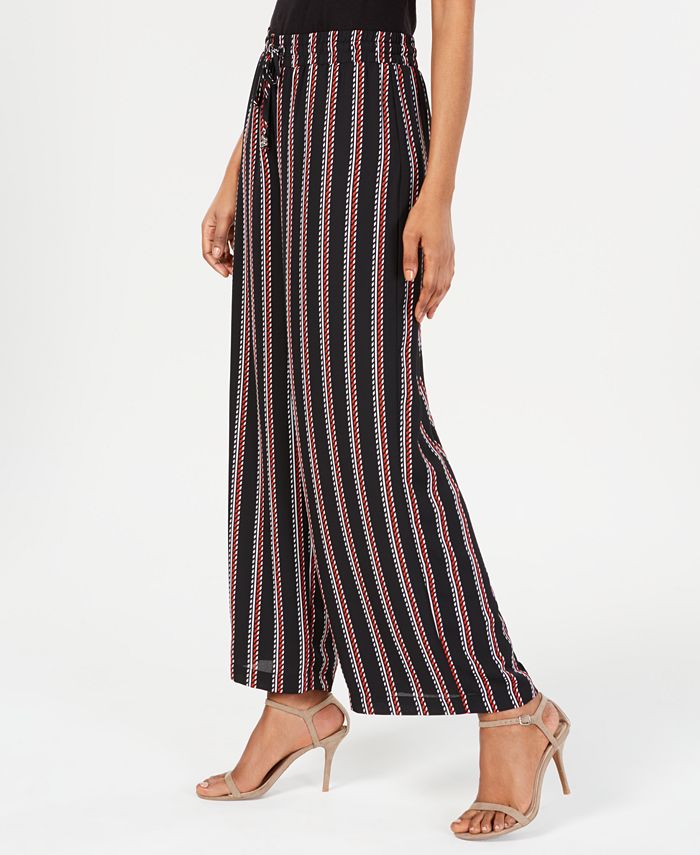 JM Collection Printed Wide-Leg Pants, Created for Macy's & Reviews ...