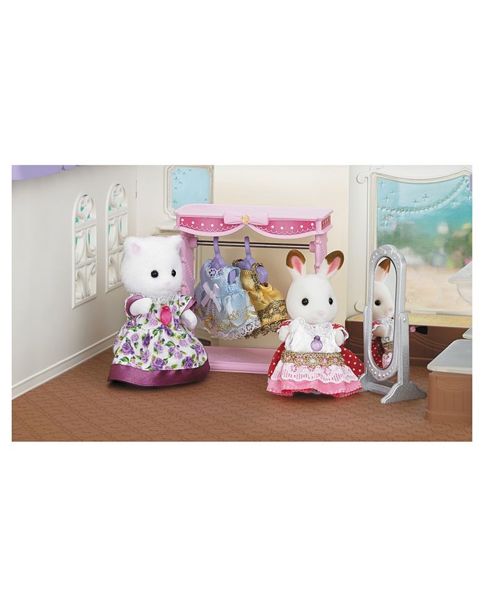 Calico Critters - Dressing Area Set With Bell Hopscotch Rabbit - Macy's