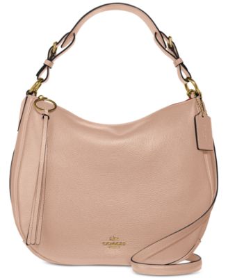 coach sutton hobo in polished pebble leather