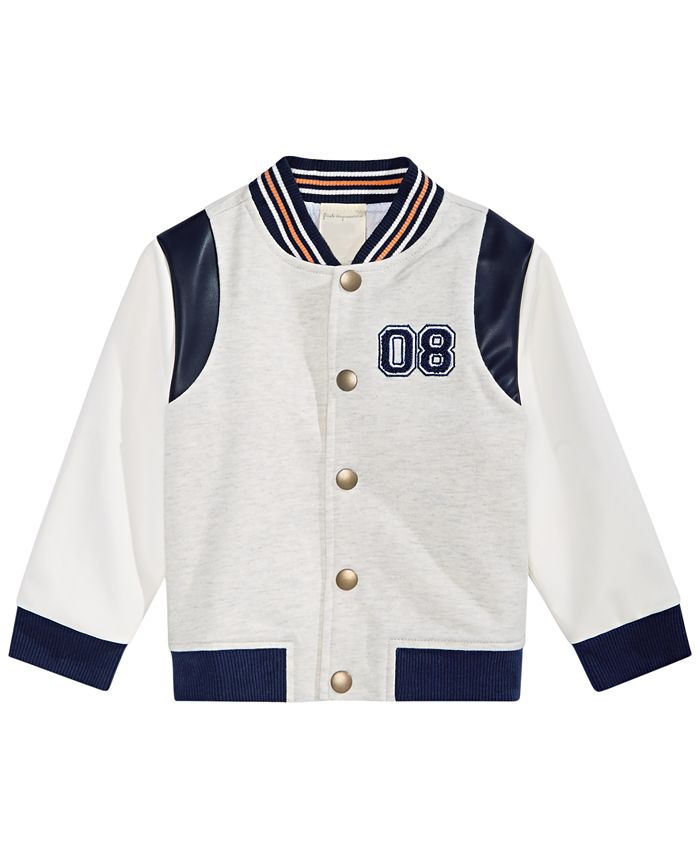 First Impressions Baby Boys Varsity Jacket, Created for Macy's - Macy's