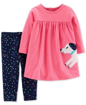 Carter's - Baby Girls 2-Pc. Tunic & Leggings Set