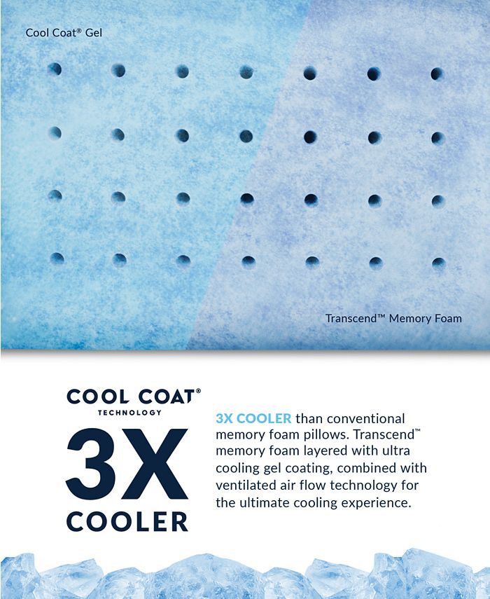 Arctic Gusset GelInfused Memory Foam Pillow with Cool Coat
