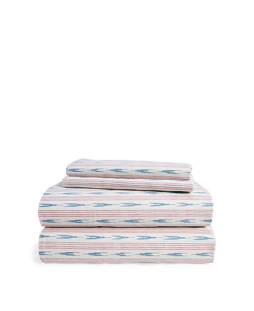 Lauren Ralph Lauren Lucie Ikat Stripe Full Queen Sheet Set