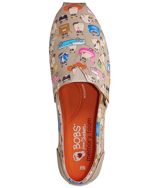 Skechers Women's Bobs Plush Grumpy Vacay Bobs for Dogs and Cats