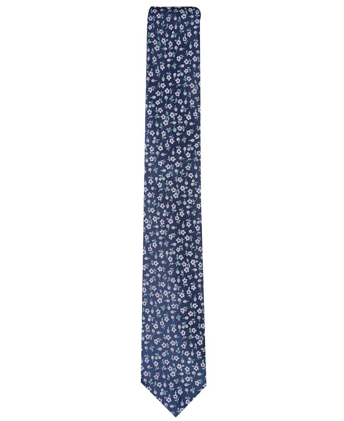 Bar III Men's Colson Floral Skinny Tie, Created for Macy's - Macy's