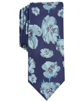 Bar III Men's Hollis Floral Skinny Tie, Created for Macy's - Macy's