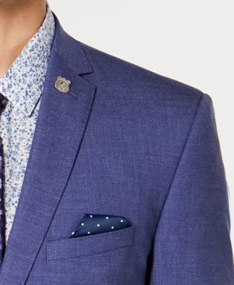 Nick Graham Men's Solid Stretch Slim-Fit Denim Sport Coat