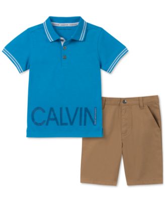 polo and shorts set