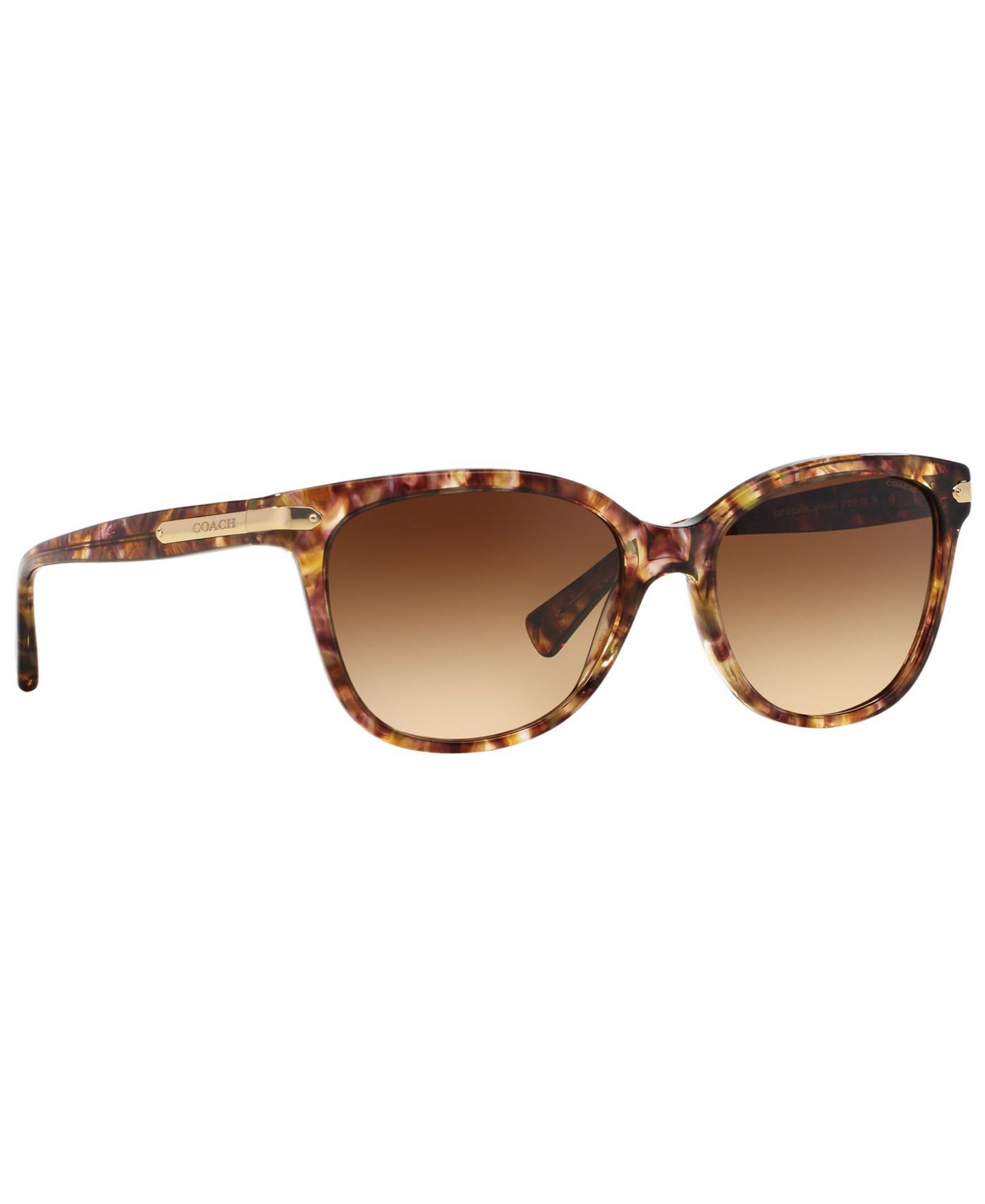 Женские солнцезащитные очки COACH Sunglasses, HC8132, цвет: Коричневый / Коричневый градиентный — фото 3