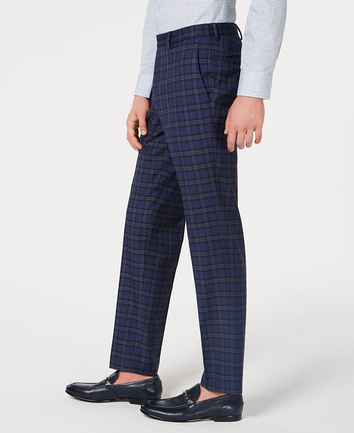 Bar III Men's SlimFit Plaid Pants Macy's