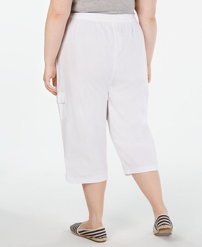 Karen Scott Plus Size Cotton Edna Capris, Created for Macy's & Reviews ...