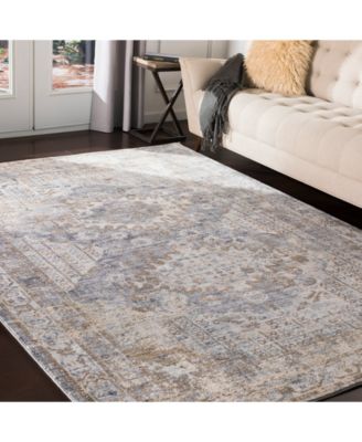 Liverpool LVP-2301 Charcoal 2'7" x 10'3" Runner Area Rug