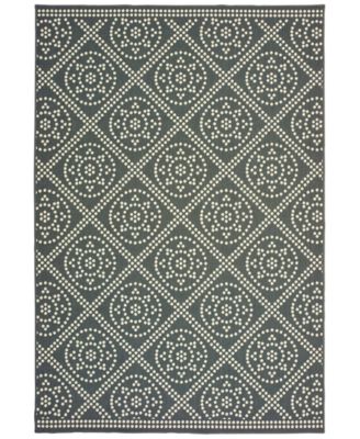 Oriental Weavers - Marina 3969L Gray/Ivory 5'3" x 7'6" Indoor/Outdoor Area Rug
