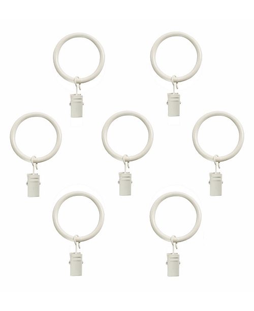 Decopolitan Montevilla Curtain Clip Rings For 5 8 Inch Curtain Rod