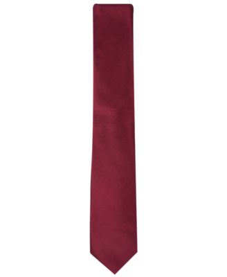 Men's Solid Texture Slim Tie, Created for Macy's