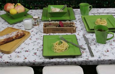 16 Piece Square Beaded Stoneware Dinnerware set, Service for 4