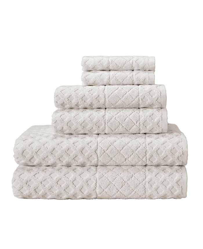 Enchante Home - Glossy 6-Pc. Turkish Cotton Towel Set