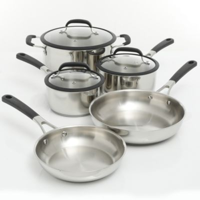Oster - Cuisine 8-piece Belton Stainless Steel Cookware Set