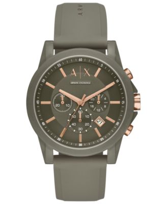 armani watch green