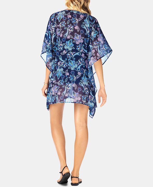 Swim Solutions Paisley Swim CoverUp, Created for Macy's & Reviews
