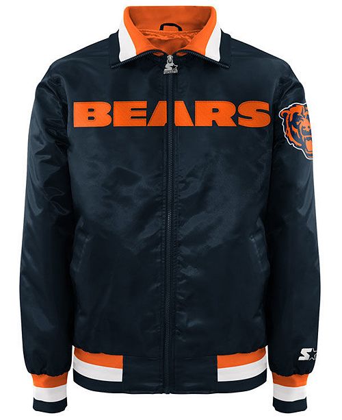 G Iii Sports Men S Chicago Bears Starter Captain Ii Satin Jacket
