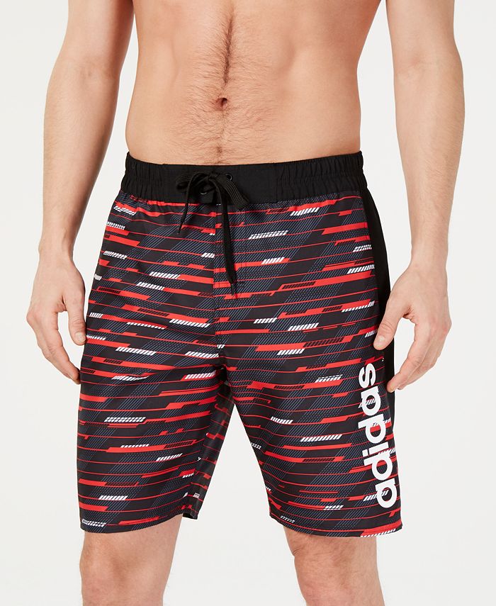 adidas Men's HazePrint 9" Swim Trunks Macy's