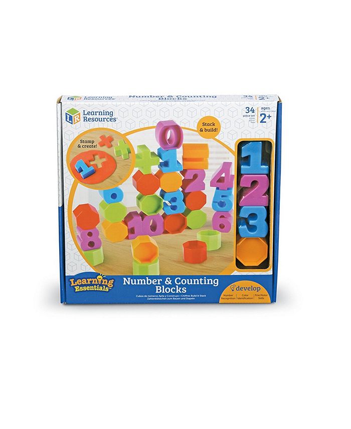 Learning Resources Number and Counting Blocks 33 Pieces - Macy's