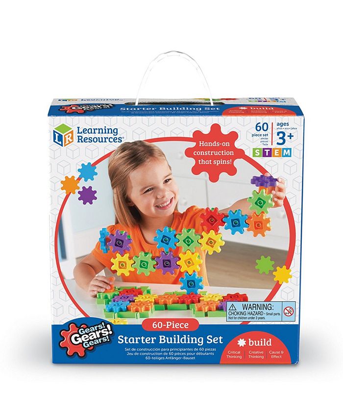 Learning Resources Gears Gears Gears 60-Pieces Starter Building Set ...