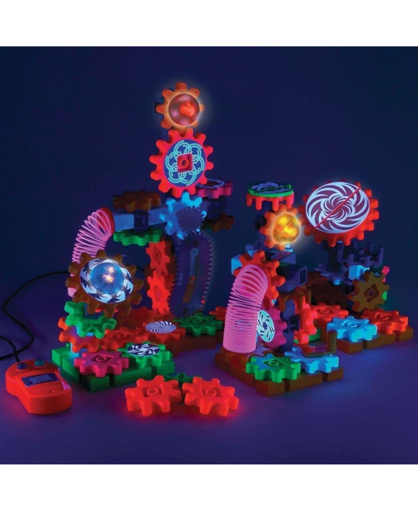 Детский конструктор Areyougame Gears Gears Gears Lights & Action Battery-Operated 121-Piece Building Set, Ages 5+ — фото 2