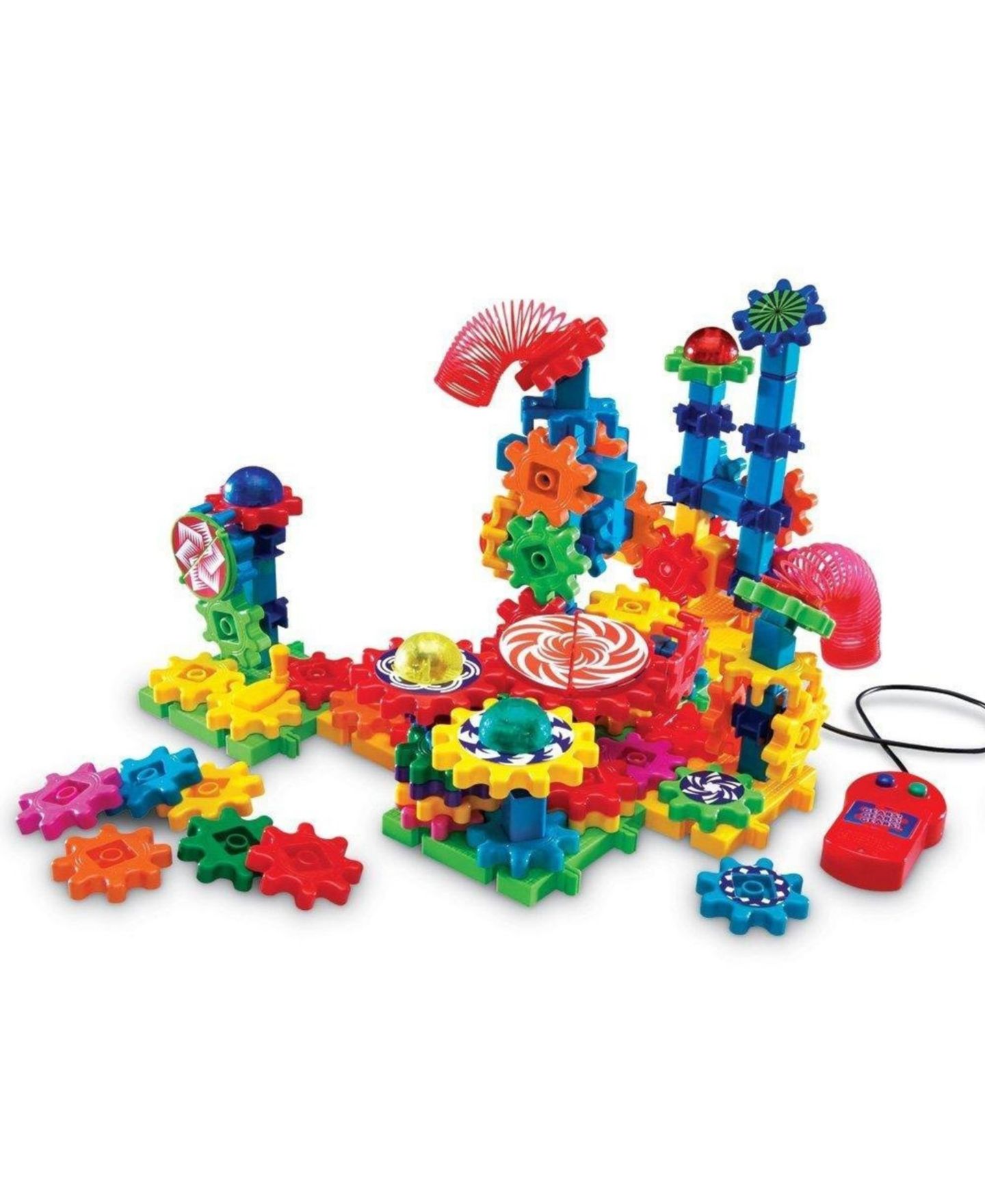 Детский конструктор Areyougame Gears Gears Gears Lights & Action Battery-Operated 121-Piece Building Set, Ages 5+ — фото 1