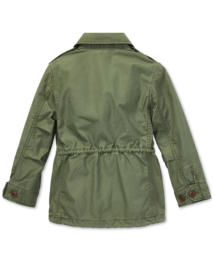 Polo Ralph Lauren Big Girls Twill Military-Inspired Cotton Jacket - Macy's