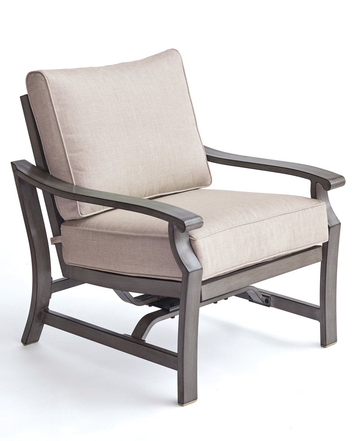Agio Closeout! Tara Aluminum Outdoor Rocker Chair With Sunbrella