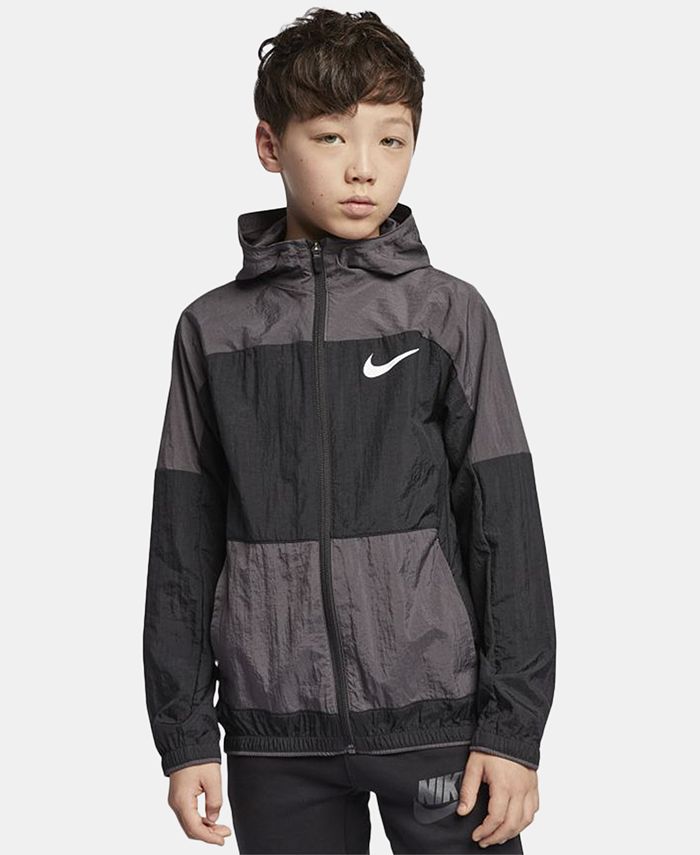 Nike Big Boys Hooded Woven Training Jacket - Macy's